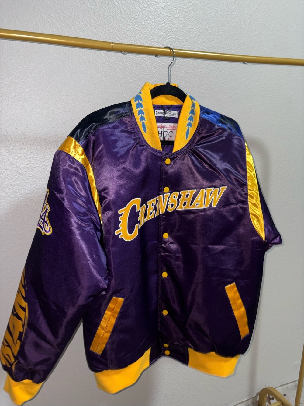 Brand New Mens XL Kobe Satin Jacket